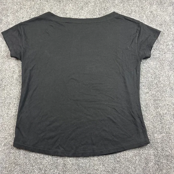 BODEN Women’s Black Boat neck T-Shirt Short Sleeved size: 12 - Picture 2 of 6
